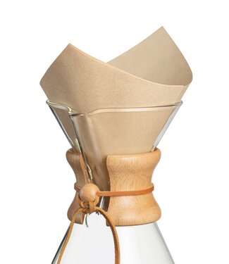 Chemex Coffee Filters - Pre-folded Squares - NATURAL