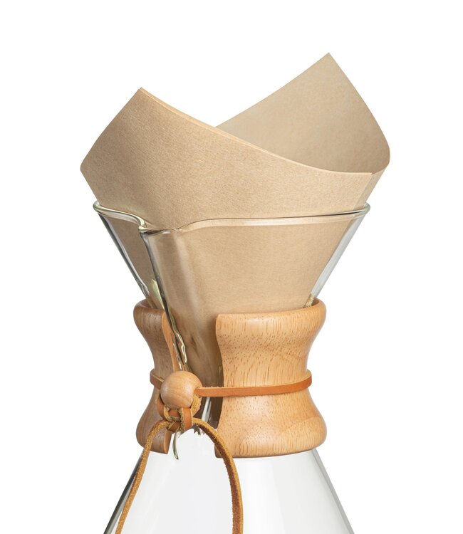 Chemex Coffee Filters - Pre-folded Squares - NATURAL