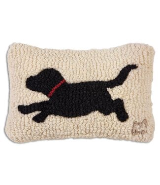Chandler 4 Corners Running Black Dog Pillow - 8x12
