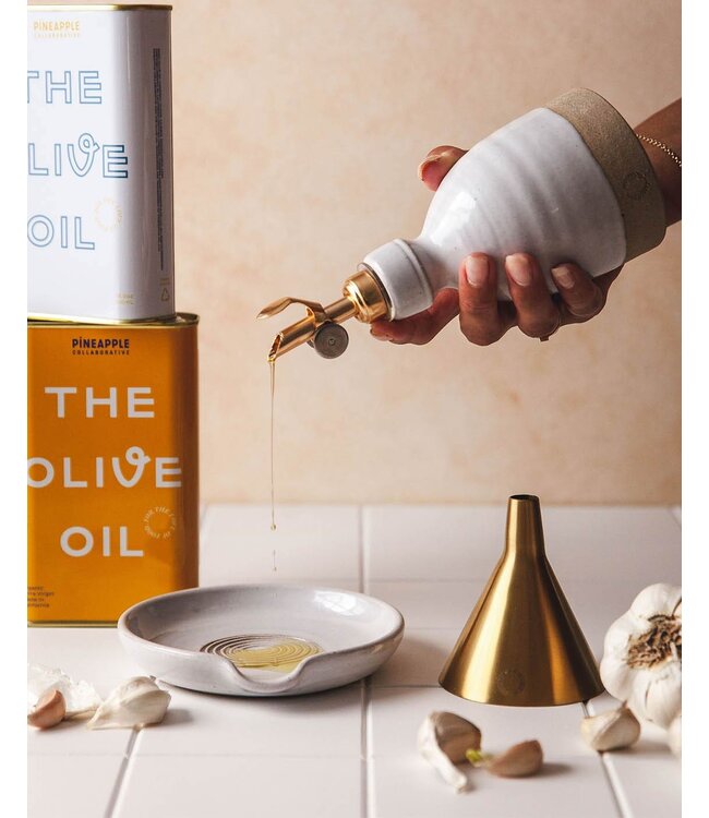Farmhouse Pottery Modern Bottle Pourers - Weighted Gold