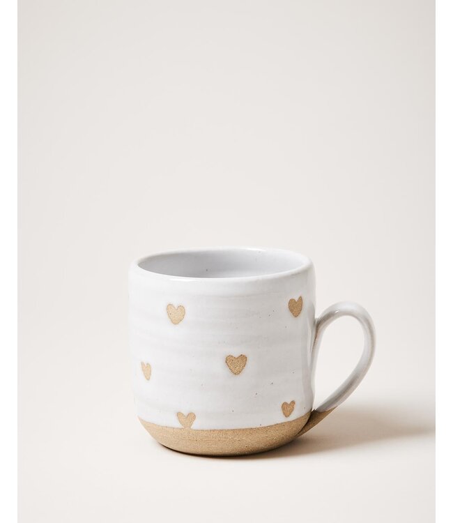 Farmhouse Pottery Confetti Heart Mug
