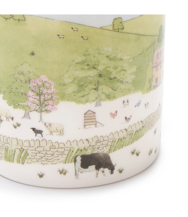 Sophie Allport Spring Cottage Scene Mug - LARGE