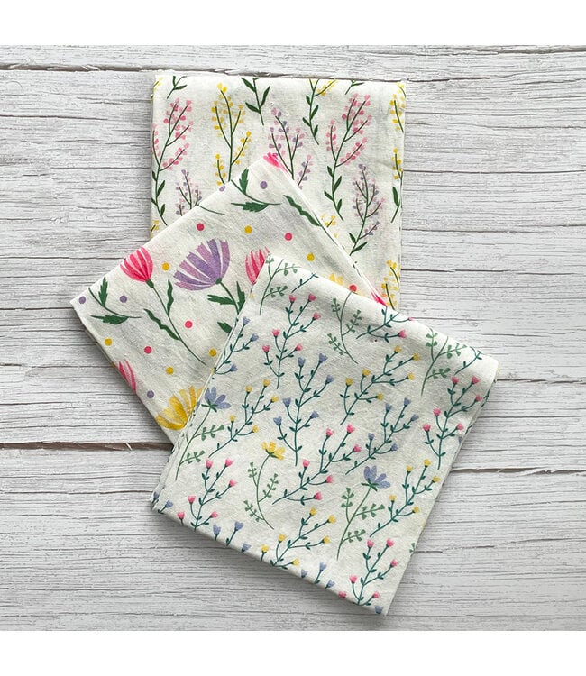 Mahogany Meadow Floursack Kitchen Towel - Set of 3