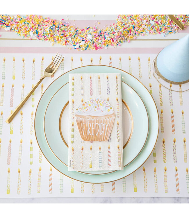 Hester & Cook Birthday Candles Placemat Pad - Set of 24