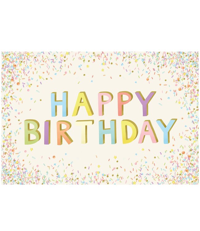 Hester & Cook Happy Birthday Placemat Pad - Set of 24