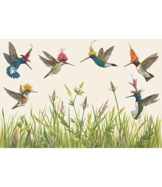 Hester & Cook Hummingbirds Placemat Pad - Set of 24