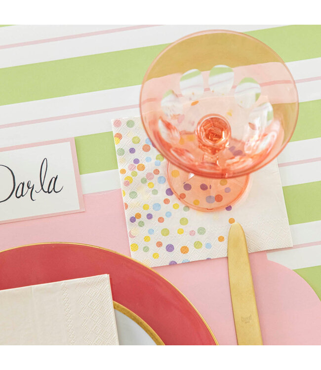 Hester & Cook Confetti Sprinkles Cocktail Napkin - Pk/20