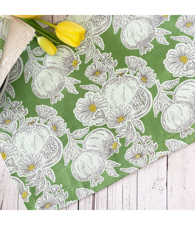 Mahogany Placemats Set of 4 - Pomegranate Green