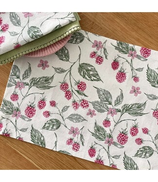 Mahogany Placemats Set of 4 - Raspberry