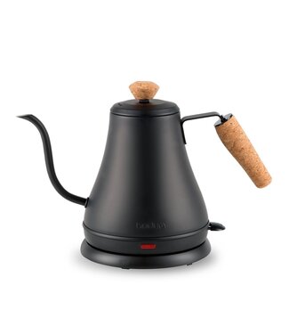 Bodum MELIOR Electric Gooseneck Water Kettle, 27 OZ, Black Stainless Steel