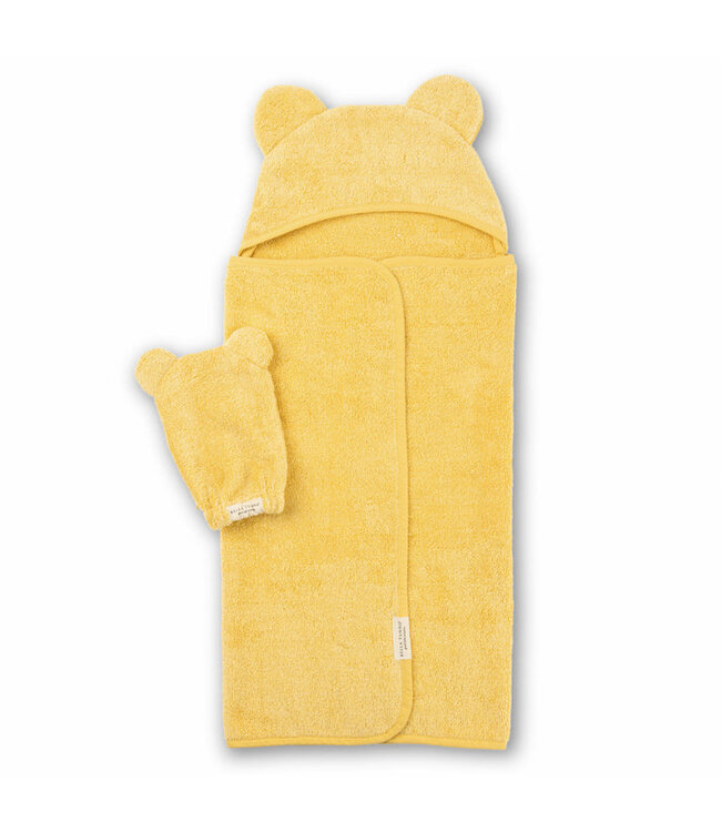 Bella Tunno Hooded Towel + Wash Mitt Set