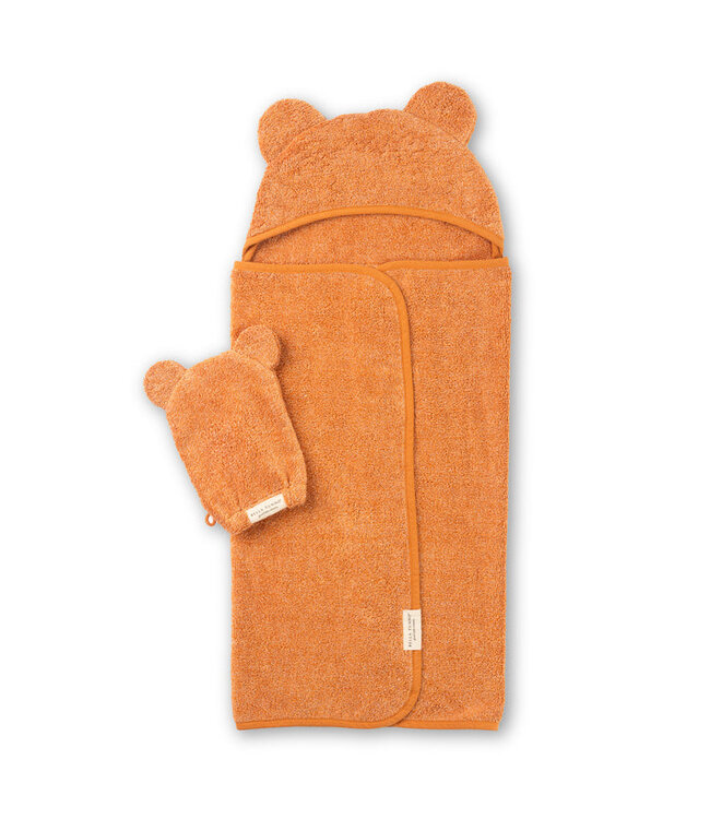 Bella Tunno Hooded Towel + Wash Mitt Set
