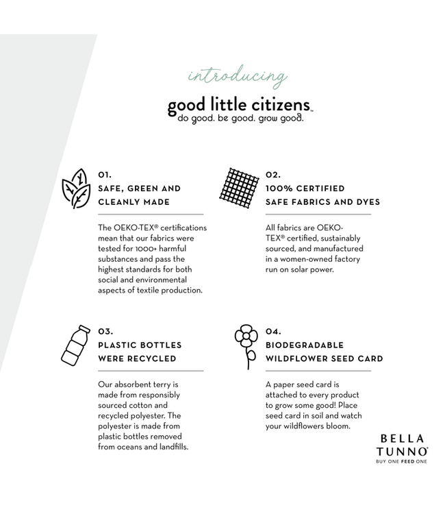 Bella Tunno Hooded Towel + Wash Mitt Set