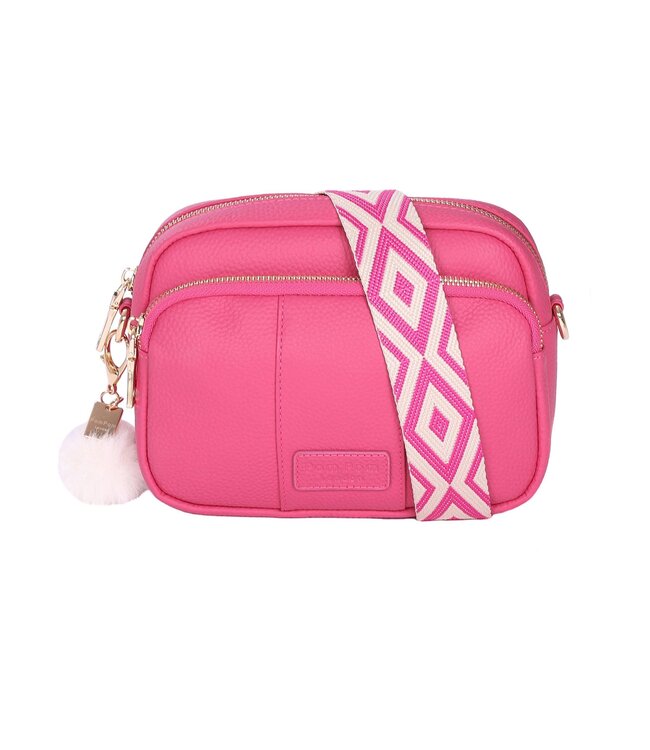 Pom Pom London The Original Bag - Faux Fleece - Stone