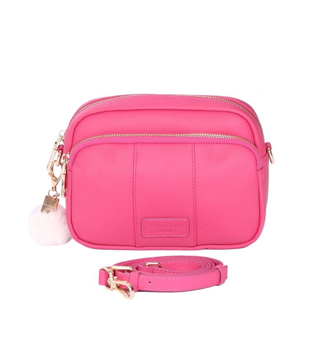 Pom Pom London The Original Bag - Faux Fleece - Stone