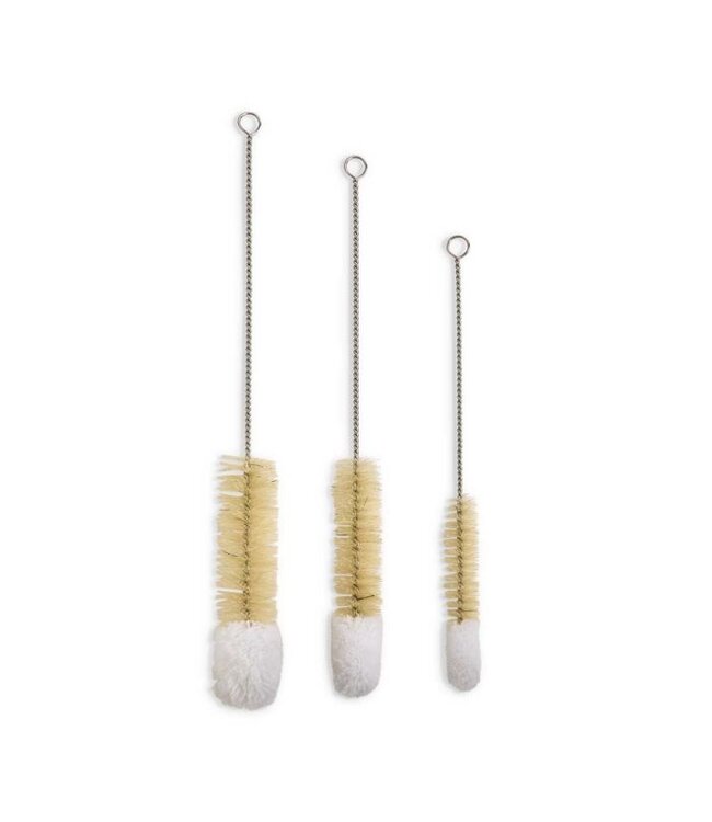 HIC Harold Import Company Soft Tip Cleaning Brushes - Set of 3