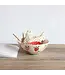 Hand-Painted Bowl w/ Wax Relief Strawberries