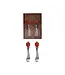 Knives w/ Hand-Blown Strawberry Handles - Set of 2