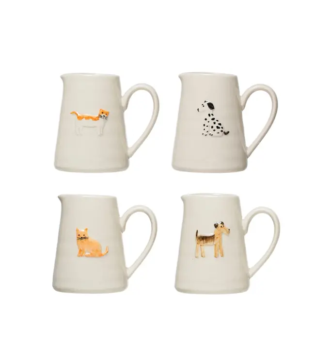 Cat/Dog Stoneware Creamer