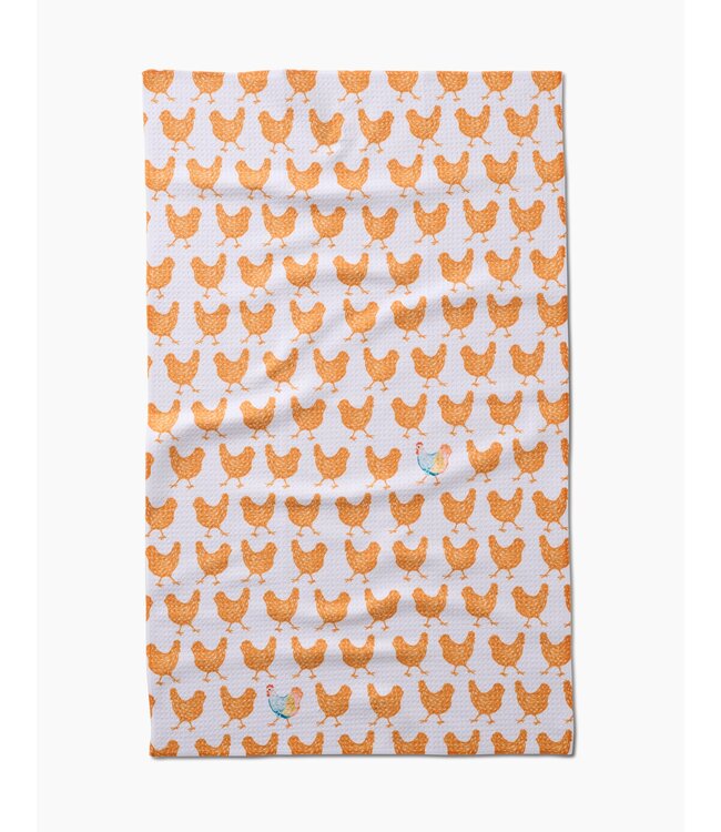 Geometry Tea Towels - Fun Spring Chicks