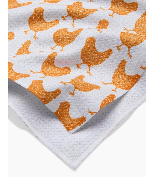 Geometry Tea Towels - Fun Spring Chicks