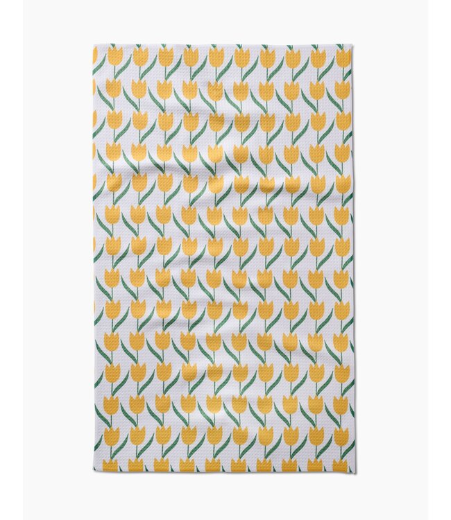 Geometry Tea Towels - Tulip Flowers