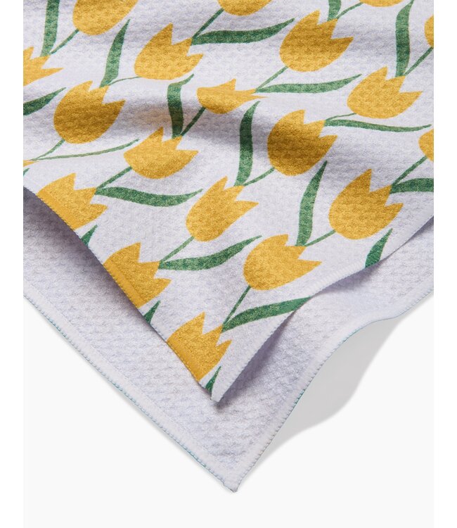 Geometry Tea Towels - Tulip Flowers