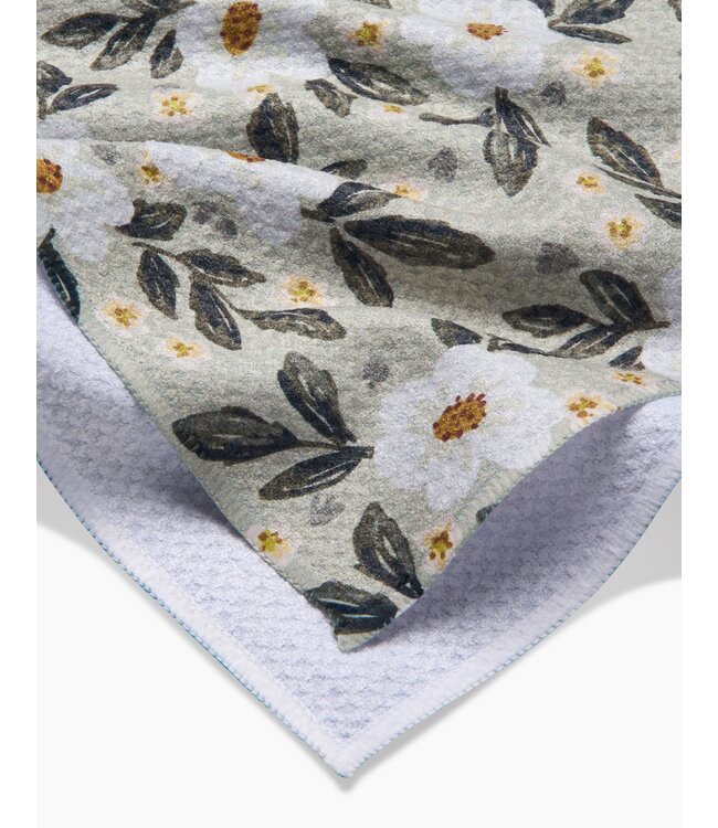 Geometry Tea Towels - Painted Spring Flowers