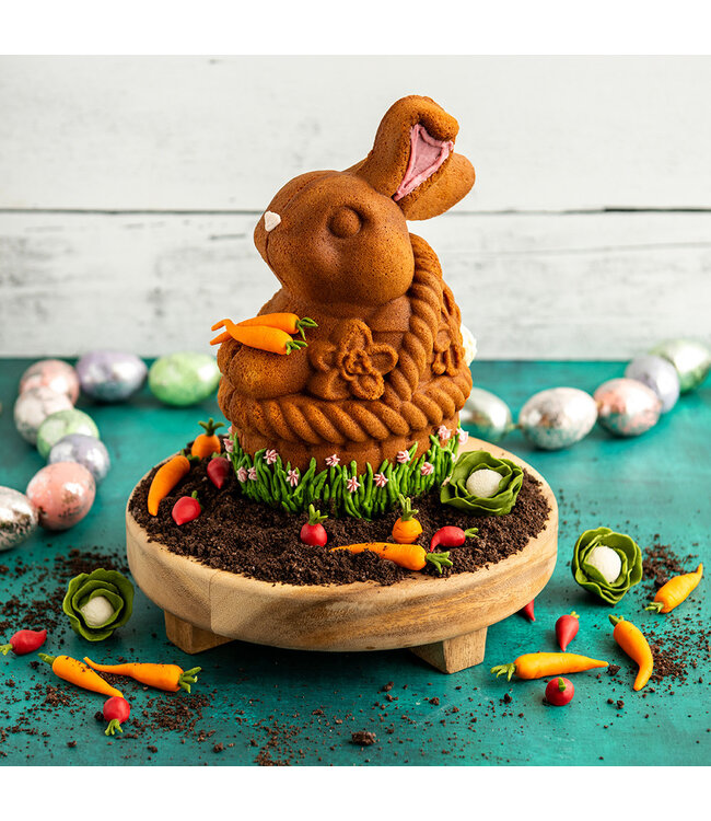 Bunny In A Basket 3D Pan