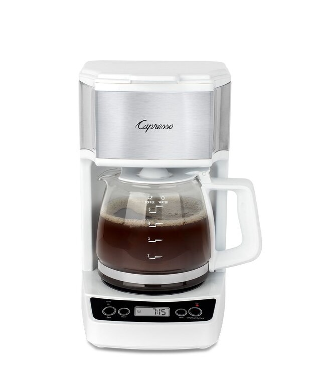 Capresso 5 Cup Mini Drip Coffee Maker - White