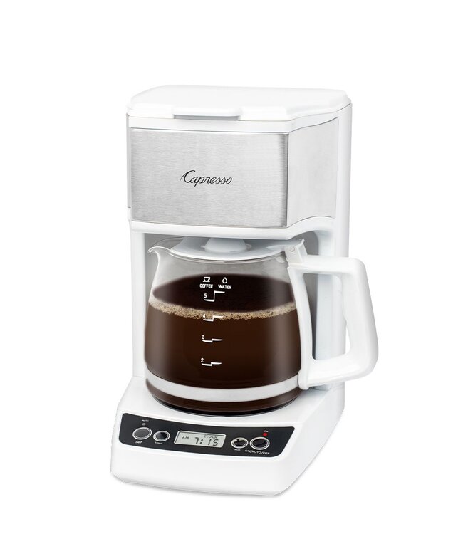 Capresso 5 Cup Mini Drip Coffee Maker - White