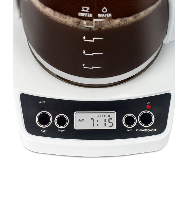 Capresso 5 Cup Mini Drip Coffee Maker - White