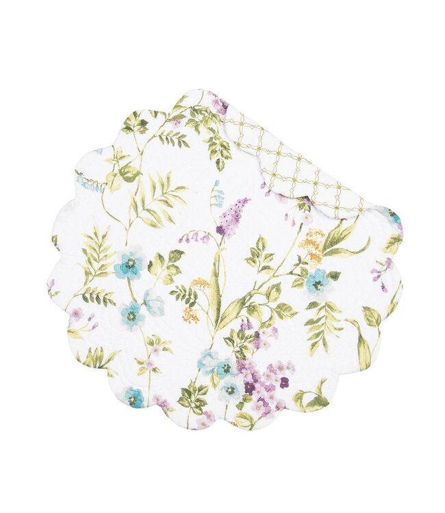 Carley Floral Round Placemat