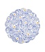 Lovely Blues Floral Round Placemat