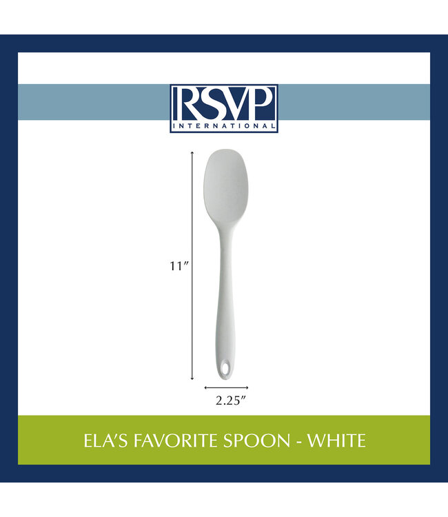 RSVP Ela's Spoon - White