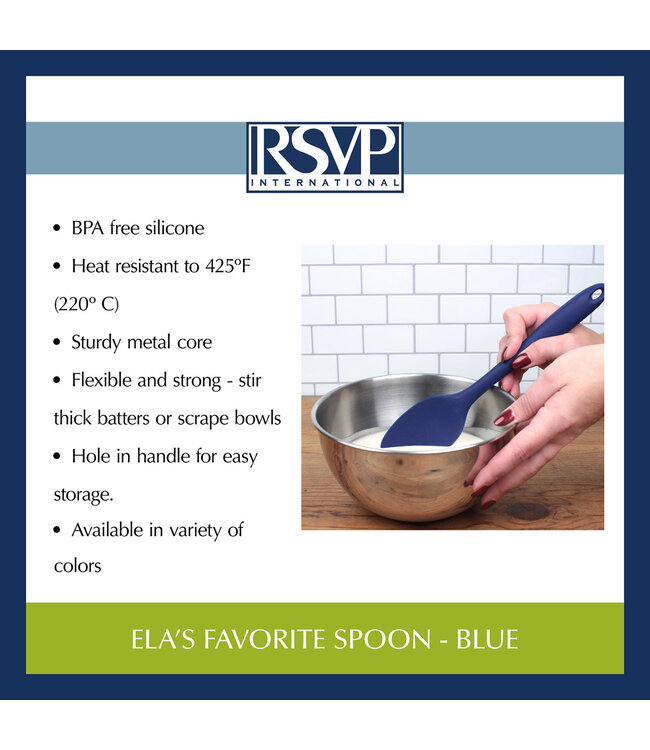 RSVP Ela's Spoon - Blue