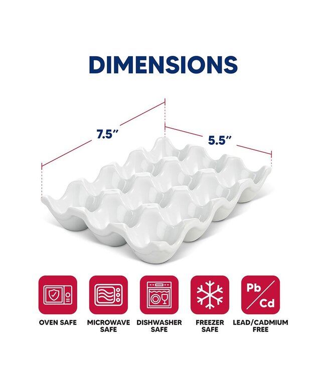 HIC Harold Import Company Egg Crate - Porcelain