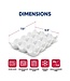 HIC Harold Import Company Egg Crate - Porcelain