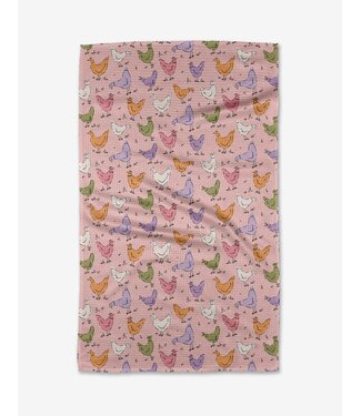 Geometry Tea Towels - Spring Chicks