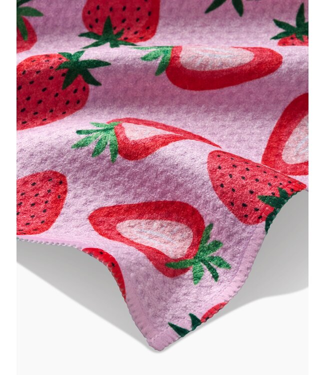 Geometry Tea Towels - Sweet Strawberry
