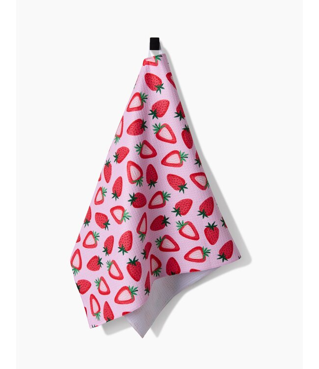 Geometry Tea Towels - Sweet Strawberry