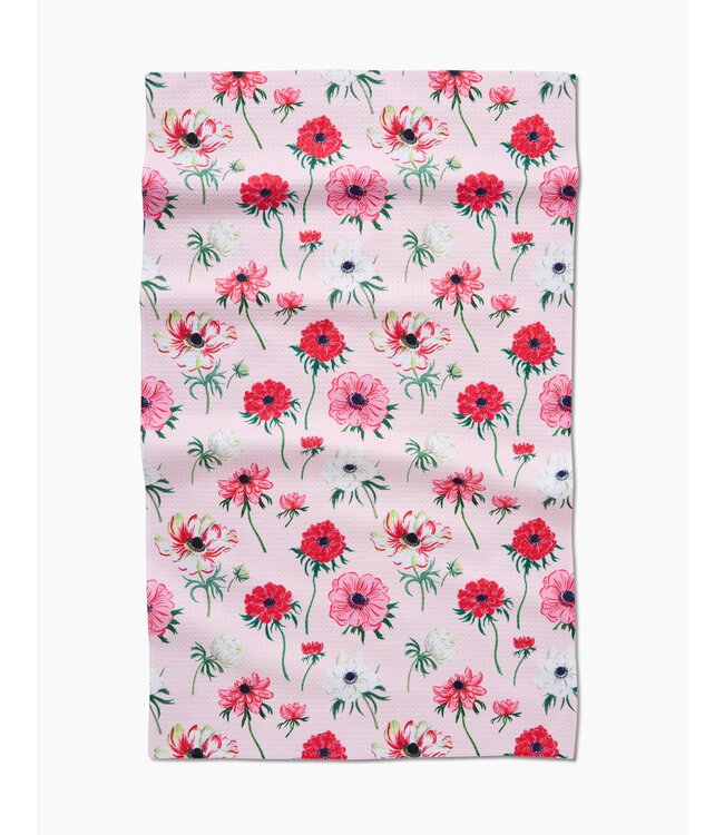 Geometry Tea Towels - Anemone
