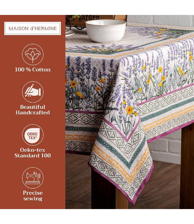 Fanny Lavender Tablecloth