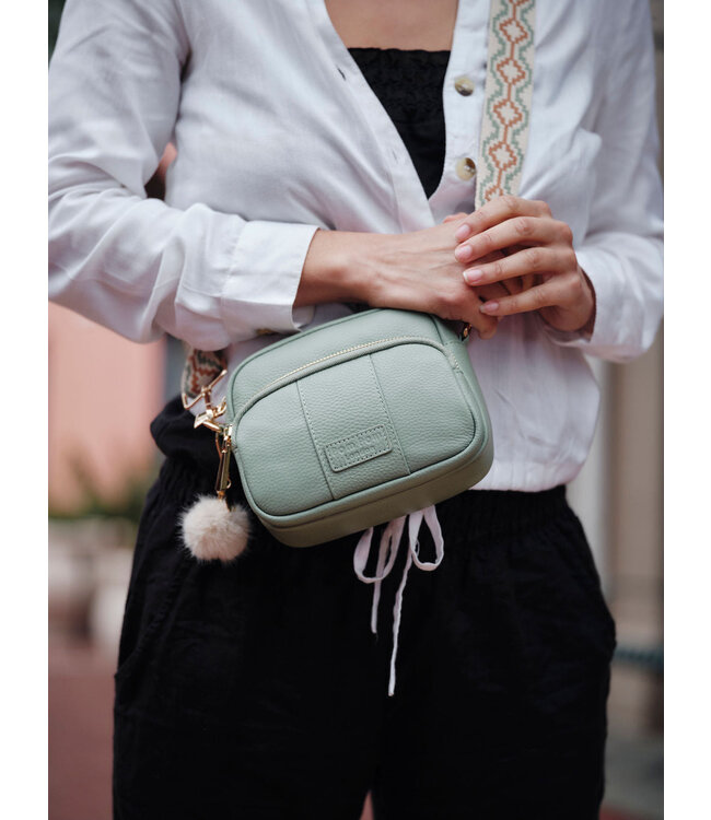 Pom Pom London The Original Mini Bag - Mint Green
