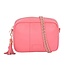 Pom Pom London Strap - Gold Chain Light Coral Pink Weave