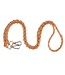 Pom Pom London Strap - Gold Chain Marmalade Orange Weave