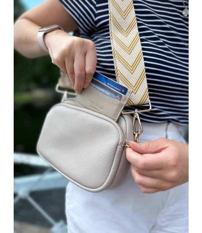 Pom Pom London Chelsea Card Holder - Stone