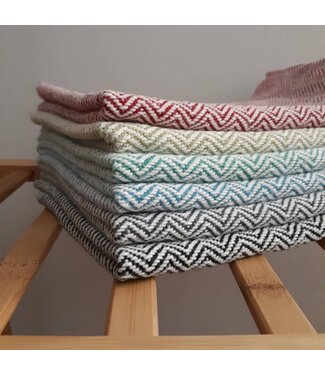 Handwoven Cotton Dish Towel - Red