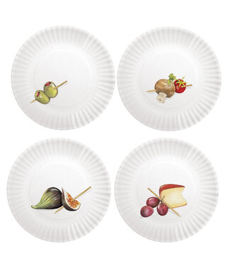 Melamine Appetizer Plates - Set of 4