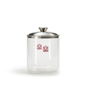 HIC Harold Import Company King Arthur Baking Glass Sourdough Crock